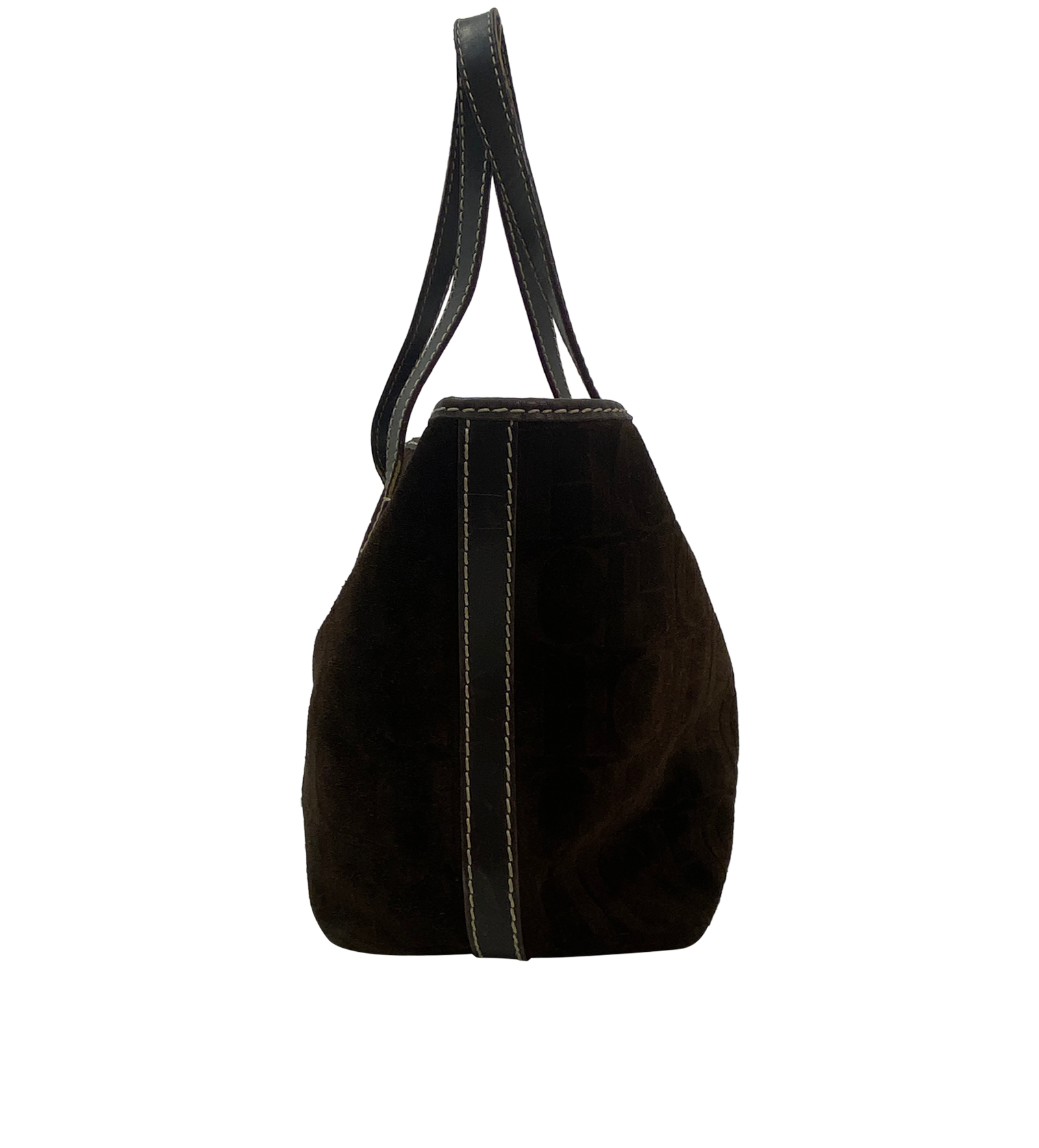 CH, 180&euro;, Bolso, Marrón, Cuero - Ante, Vista lateral